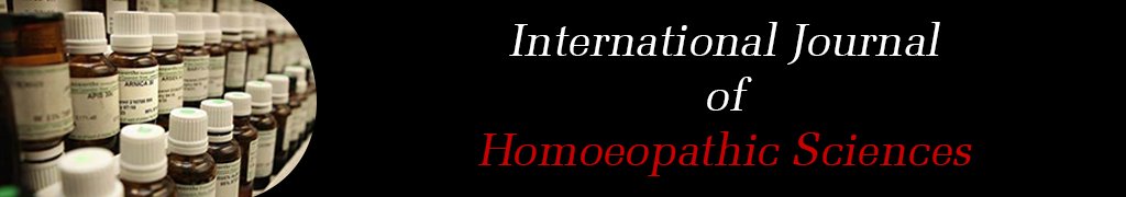 International Journal of Homoeopathic Sciences